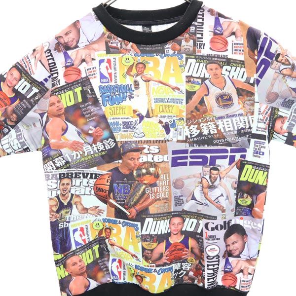 SURRY NBAデザインプリント 長袖 スウェット トレーナー XXL メンズ