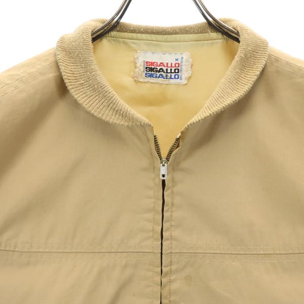 SIGALLO 70s ヴィンテージ ジャケット M ベージュ メンズ
