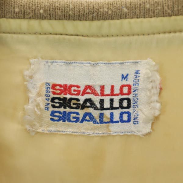 SIGALLO 70s ヴィンテージ ジャケット M ベージュ メンズ