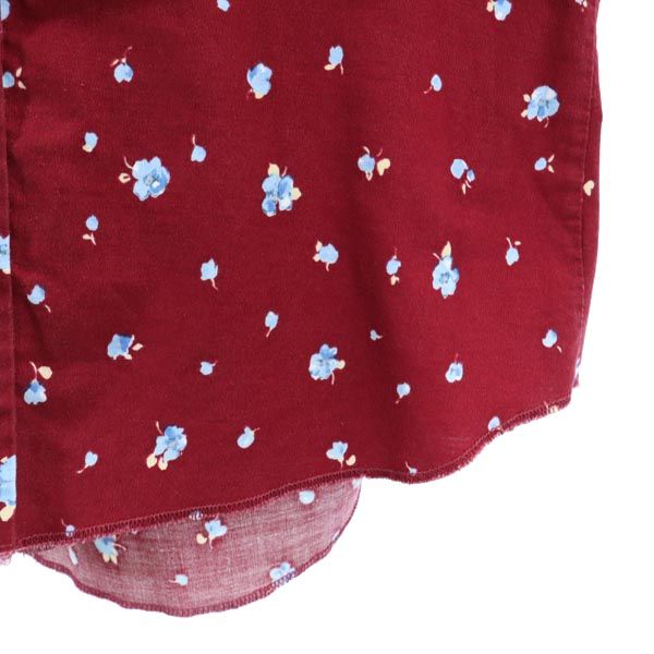 Panhandle Slim パンハンドルスリム 70s USA製 ヴィンテージ 花柄 長袖 ウエスタンシャツ 赤系 スマイルポケット メンズ