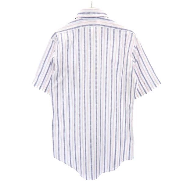 Transformation 70s ヴィンテージ 総柄 半袖 シャツ 白×赤×青 メンズ