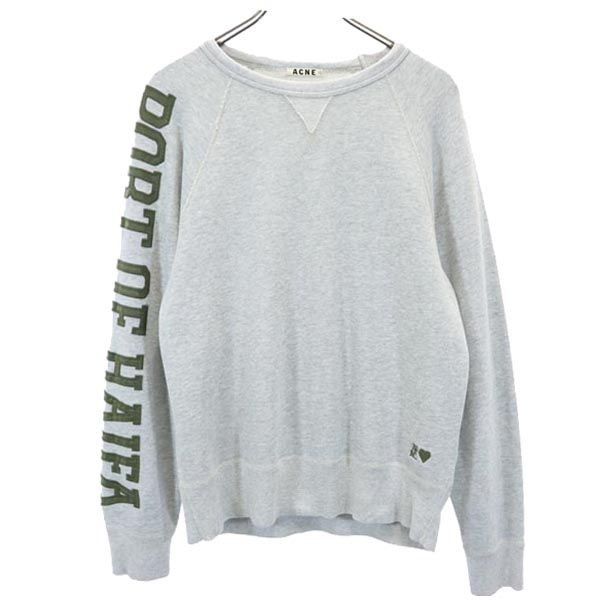 アクネ 長袖 トレーナー S グレー系 ACNE スウェット メンズ