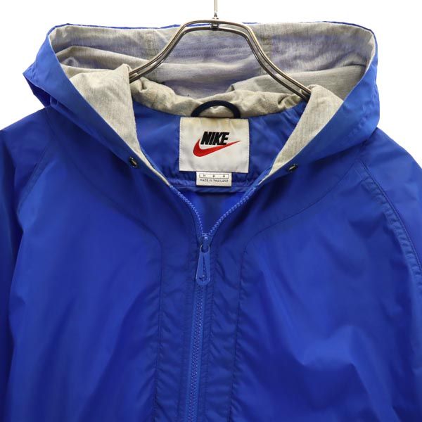 NIKE ナイキ 90s 00s 白タグ オールド ヴィンテージ 長袖 ハーフジップ アノラックパーカー M ブルー系 メンズ