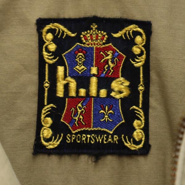 HIS 60s 70s ヴィンテージ TALONジップ 長袖 スイングトップ カーキ系 メンズ