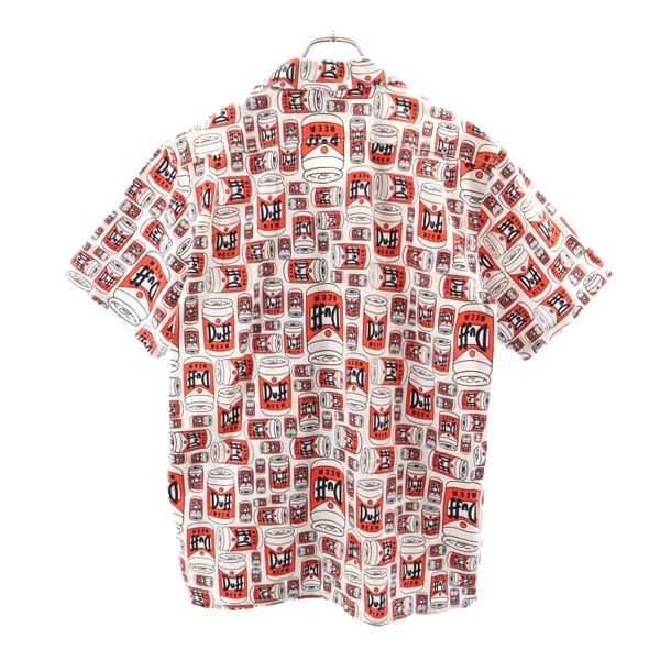 XLARGE エクストララージ 総柄 半袖 オープンカラーシャツ M グレー系 開襟 メンズ