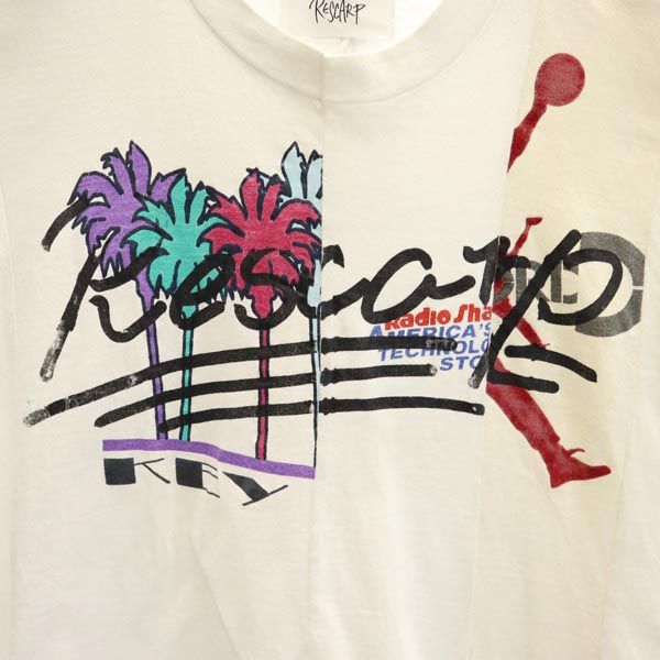RESCARP リスカープ 23ss リメイク 半袖 Tシャツ ホワイト系 メンズ