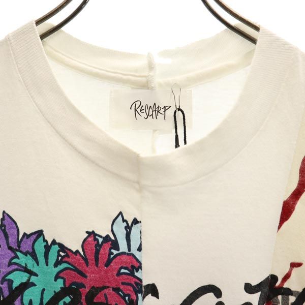 RESCARP リスカープ 23ss リメイク 半袖 Tシャツ ホワイト系 メンズ
