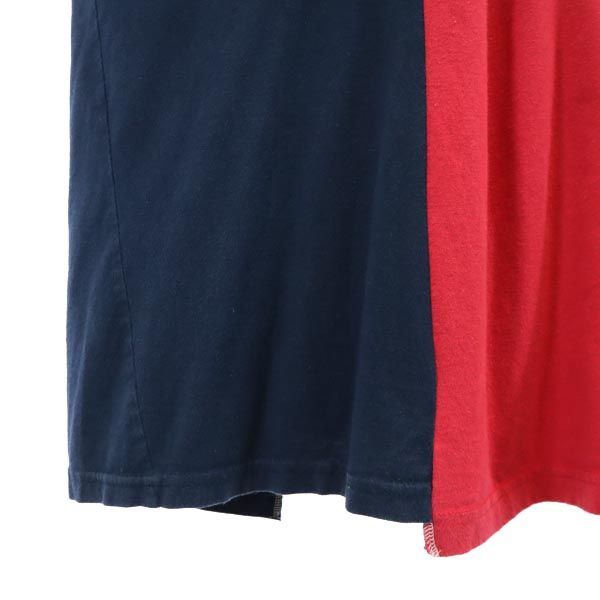 RESCARP リスカープ 23ss リメイク 半袖 Tシャツ 赤×紺×グレー メンズ