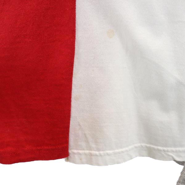 RESCARP リスカープ 23ss リメイク 半袖 Tシャツ レッド×ホワイト メンズ