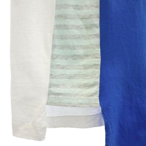 RESCARP リスカープ 23ss リメイク 半袖 Tシャツ 黄×緑×白 メンズ