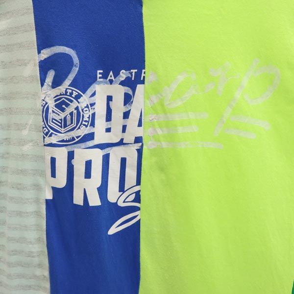 RESCARP リスカープ 23ss リメイク 半袖 Tシャツ 黄×緑×白 メンズ