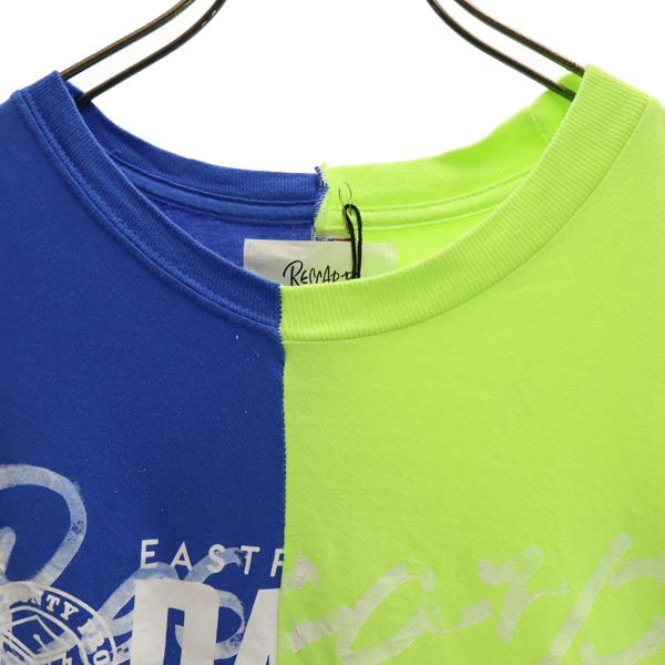RESCARP リスカープ 23ss リメイク 半袖 Tシャツ 黄×緑×白 メンズ
