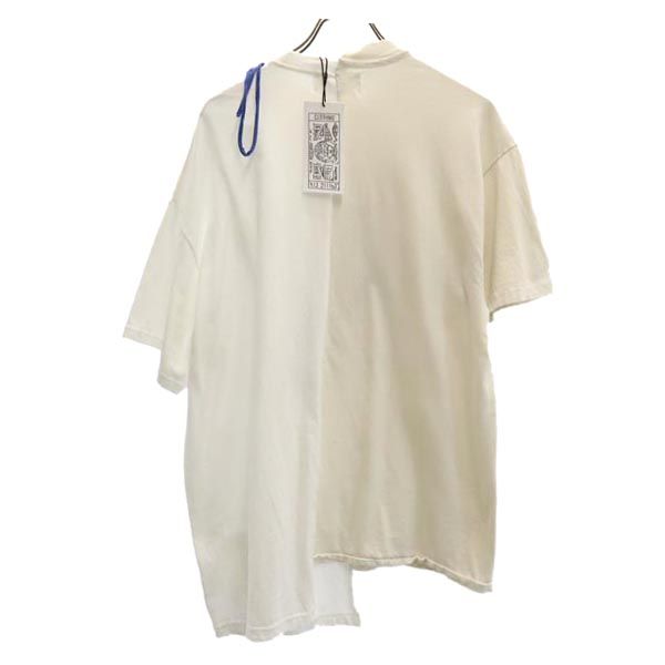 RESCARP リスカープ 23ss リメイク プリント 半袖 Tシャツ 白 メンズ