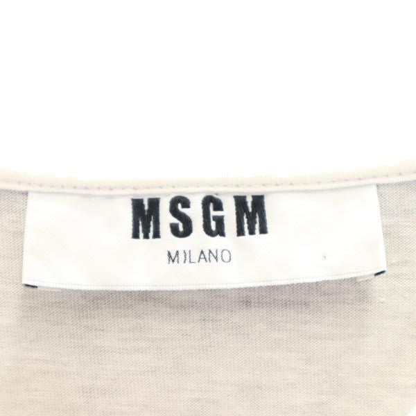 MSGM エムエスジーエム イタリア製 プリント 半袖 Tシャツ XS 白 メンズ