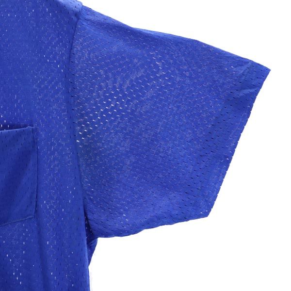 キングフィッシュコレクション 70s ヴィンテージ 半袖 メッシュ ポロシャツ L 青系 KINGFISHCOLLECTION メンズ