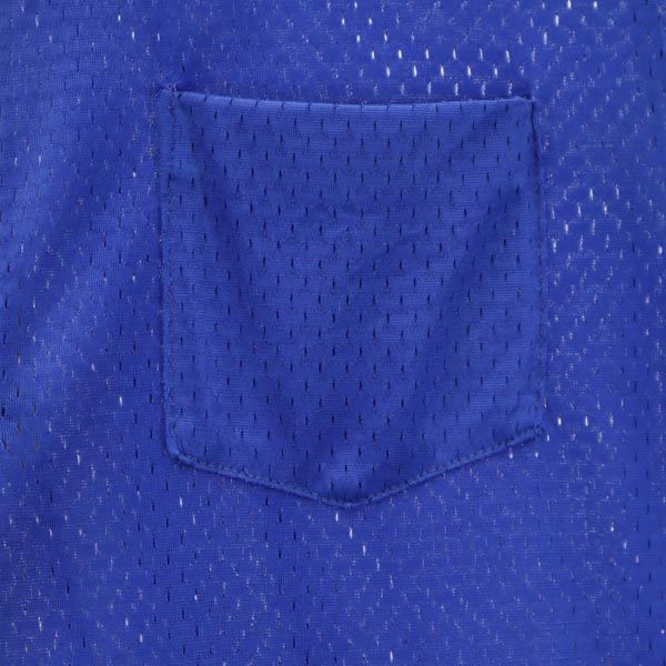 キングフィッシュコレクション 70s ヴィンテージ 半袖 メッシュ ポロシャツ L 青系 KINGFISHCOLLECTION メンズ