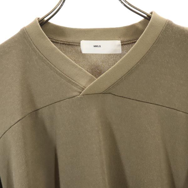 トーガ ビリリース 7分袖 メッシュ スウェット 46 ブラウン系 TOGA VIRILIS メンズ