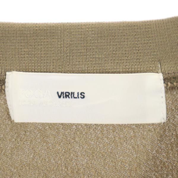 トーガ ビリリース 7分袖 メッシュ スウェット 46 ブラウン系 TOGA VIRILIS メンズ