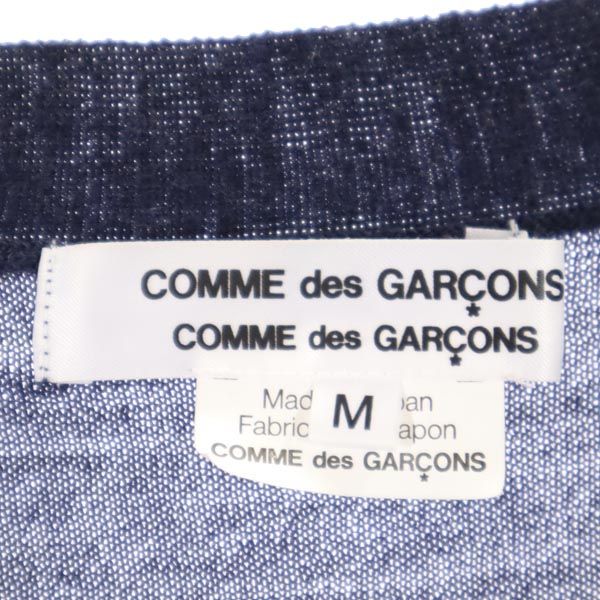 コムデギャルソン コムデギャルソン 2005年 日本製 ウール 長袖 カーディガン M ネイビー COMME des GARCONS COMME des GARCONS メンズ