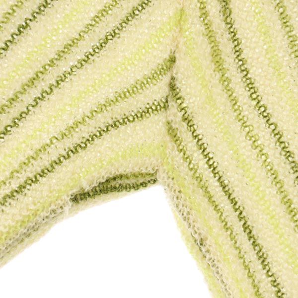 ペンドルトン 60s ヴィンテージ ウール ストライプ柄 長袖 Vネック ニット カーディガン M グリーン系 PENDLETON メンズ