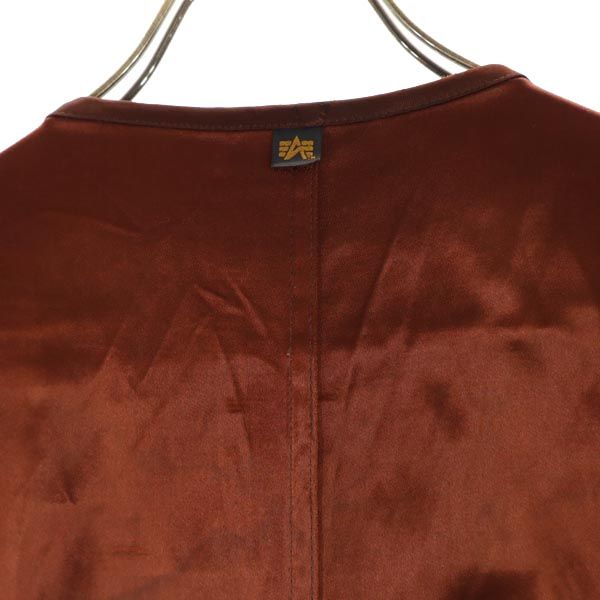 ALPHA INDUSTRIES INC アルファインダストリーズ ベスト M ブラウン メンズ