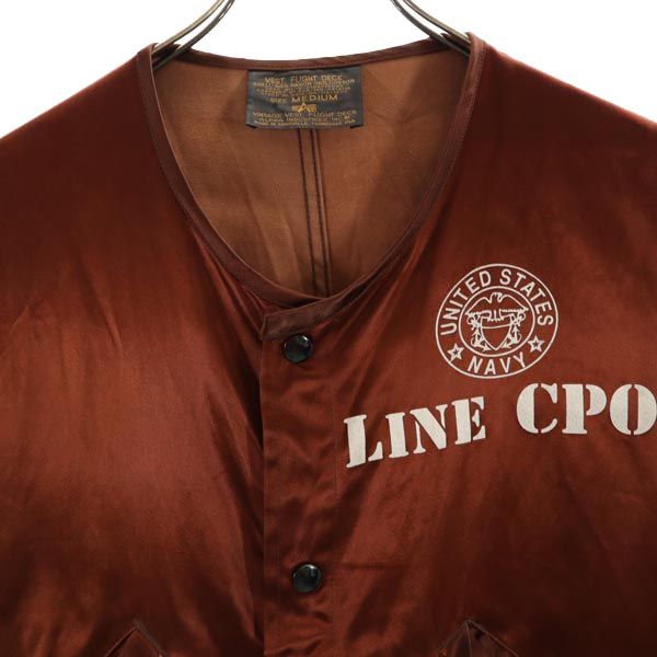 ALPHA INDUSTRIES INC アルファインダストリーズ ベスト M ブラウン メンズ