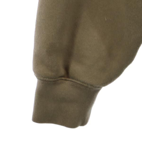 ESSENTIALS エッセンシャルズ 長袖 スウェット トレーナー S オリーブ 裏起毛 メンズ
