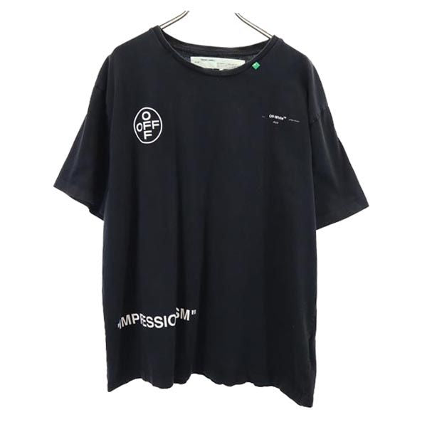 MAIN LABEL メインレーベル 半袖 クルーネック Tシャツ M ブラック メンズ