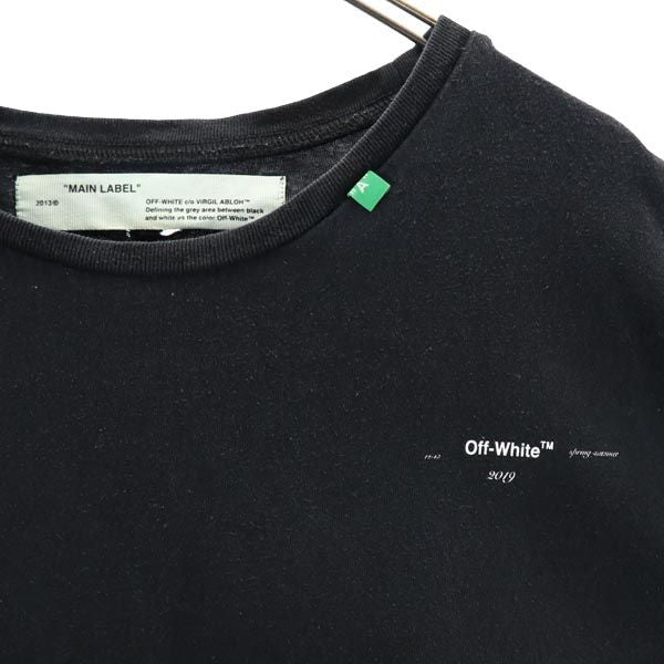 MAIN LABEL メインレーベル 半袖 クルーネック Tシャツ M ブラック メンズ