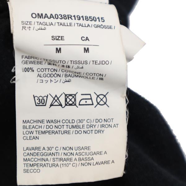 MAIN LABEL メインレーベル 半袖 クルーネック Tシャツ M ブラック メンズ