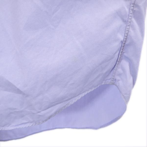 コムデギャルソンオムプリュス 2010年 日本製 バックプリント 長袖 シャツ XS 水色系 COMME des GARCONS HOMME PLUS ドクロ メンズ