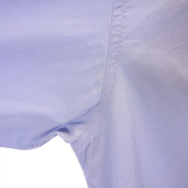 コムデギャルソンオムプリュス 2010年 日本製 バックプリント 長袖 シャツ XS 水色系 COMME des GARCONS HOMME PLUS ドクロ メンズ