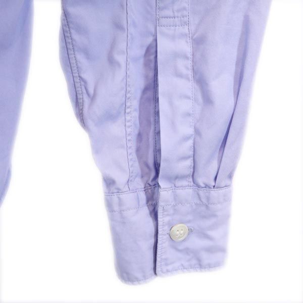 コムデギャルソンオムプリュス 2010年 日本製 バックプリント 長袖 シャツ XS 水色系 COMME des GARCONS HOMME PLUS ドクロ メンズ