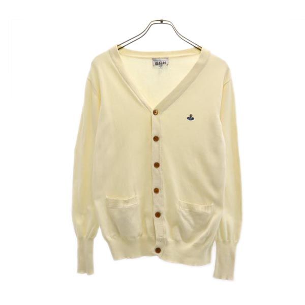 ヴィヴィアンウエストウッド イタリア製 長袖 カーディガン M アイボリー系 Vivienne Westwood メンズ