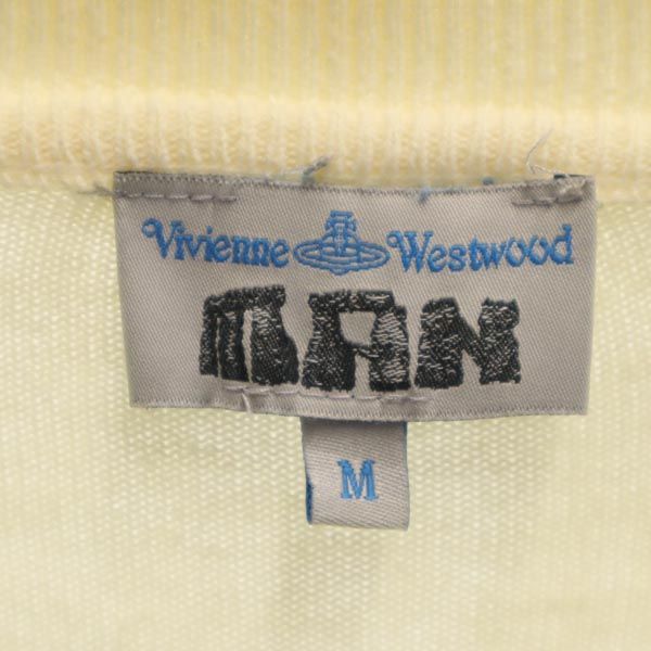 ヴィヴィアンウエストウッド イタリア製 長袖 カーディガン M アイボリー系 Vivienne Westwood メンズ