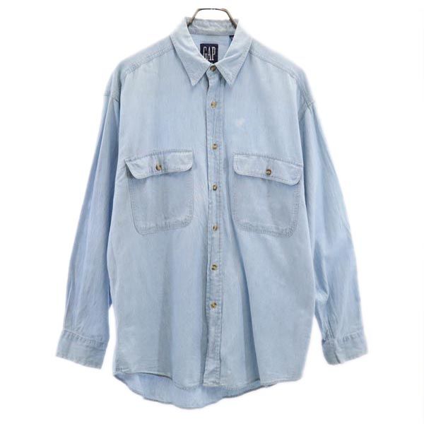 ギャップ 90s オールド 長袖 デニムシャツ M GAP メンズ