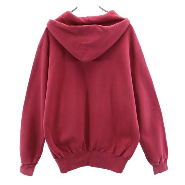 Champion チャンピオン 90s 青タグ USA製 長袖 スウェットパーカー L レッド系 裏起毛 メンズ