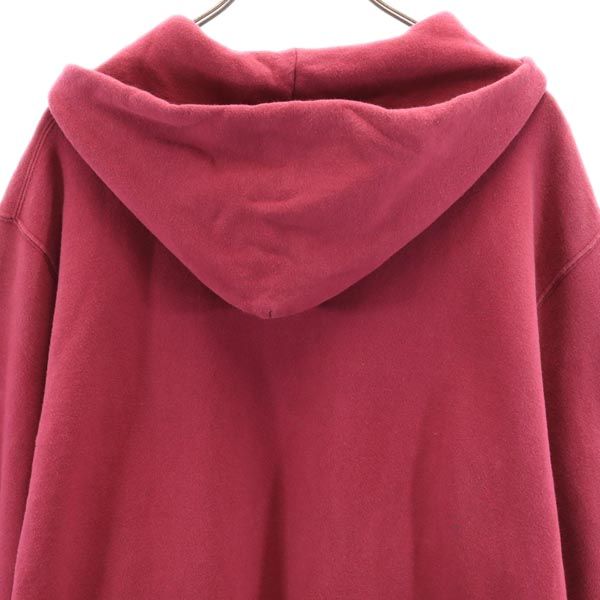 Champion チャンピオン 90s 青タグ USA製 長袖 スウェットパーカー L レッド系 裏起毛 メンズ