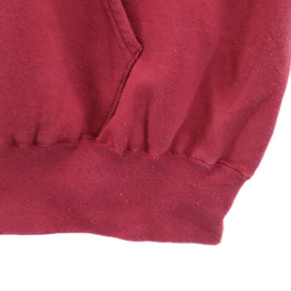 Champion チャンピオン 90s 青タグ USA製 長袖 スウェットパーカー L レッド系 裏起毛 メンズ