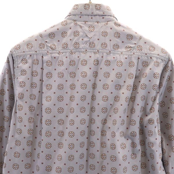 WHITE MOUNTAINEERING ホワイトマウンテニアリング 日本製 総柄 7分袖 ボタンダウンシャツ 1 グレー系 レディース