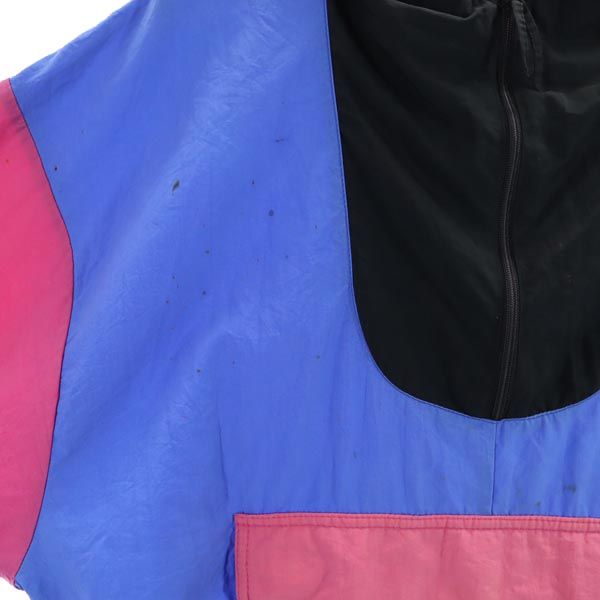 OCEAN EQUIPMENT 90s オールド マウンテンパーカー M ブルー×ピンク メンズ