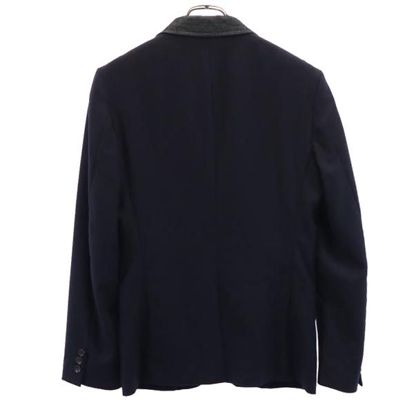 コムデギャルソンオム 2015年 テーラードジャケット XS 濃紺 COMME des GARCONS HOMME メンズ