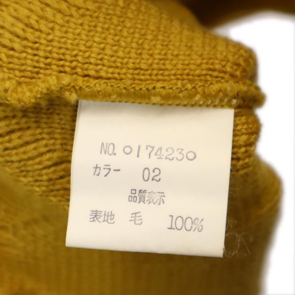 Christian Dior クリスチャンディオール ウール 長袖 ニット L マスタード セーター メンズ