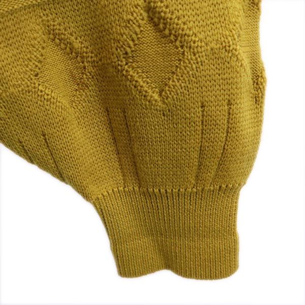 Christian Dior クリスチャンディオール ウール 長袖 ニット L マスタード セーター メンズ