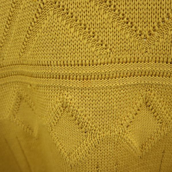 Christian Dior クリスチャンディオール ウール 長袖 ニット L マスタード セーター メンズ