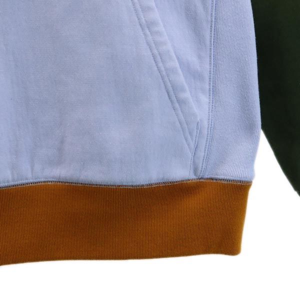 MAISON KITSUNE メゾンキツネ 長袖 スウェットパーカー XXS パープルブルー系 裏起毛 プルオーバー トレーナー メンズ