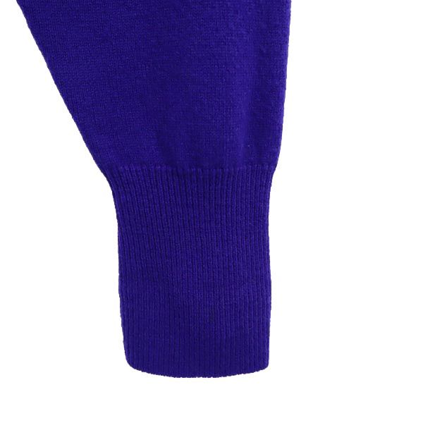 Christian Dior クリスチャンディオール 90s オールド ウール 長袖 ニット カーディガン L 青 メンズ