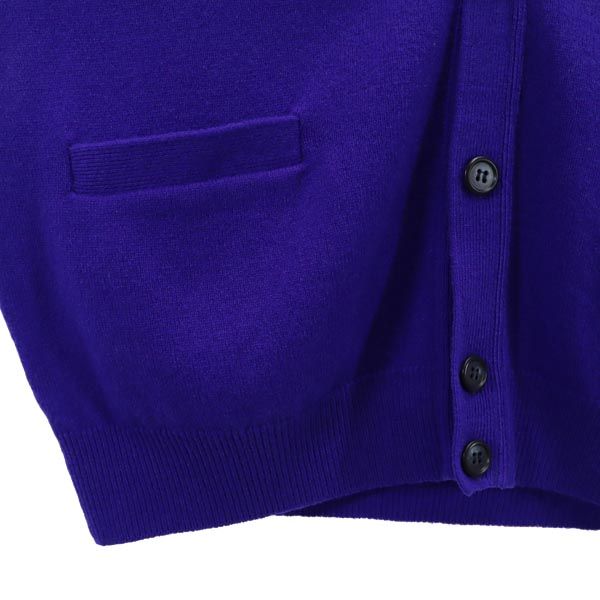 Christian Dior クリスチャンディオール 90s オールド ウール 長袖 ニット カーディガン L 青 メンズ