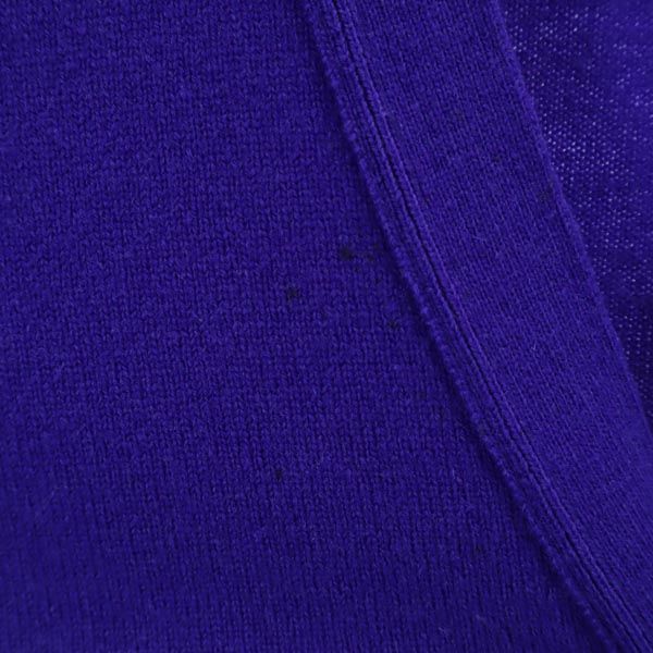 Christian Dior クリスチャンディオール 90s オールド ウール 長袖 ニット カーディガン L 青 メンズ