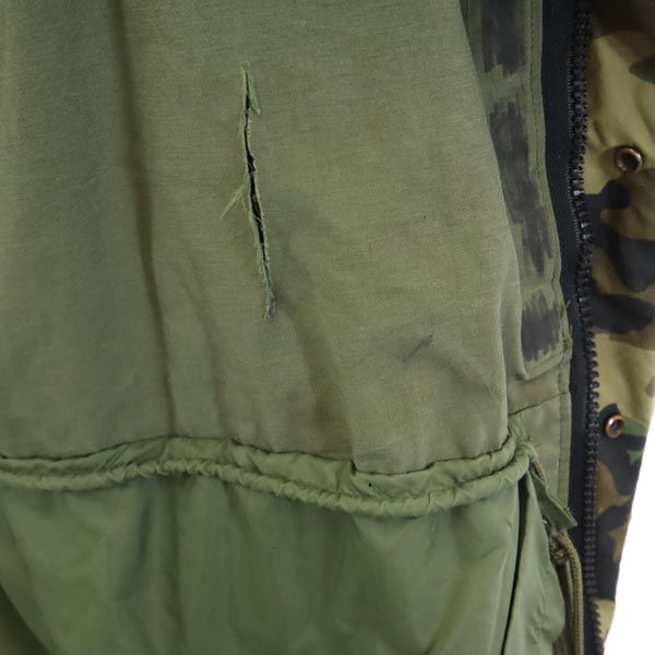 US ARMY アメリカ軍 ECDCS 迷彩柄 ゴアテックス ミリタリージャケット カーキ系 メンズ